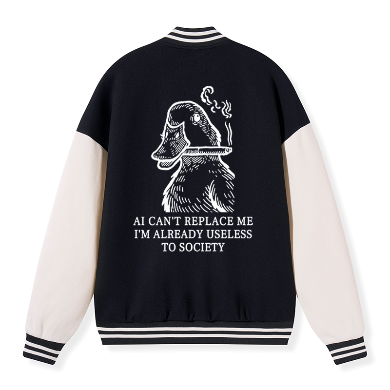 Kyoto-Lion smoking duck varsity jacket