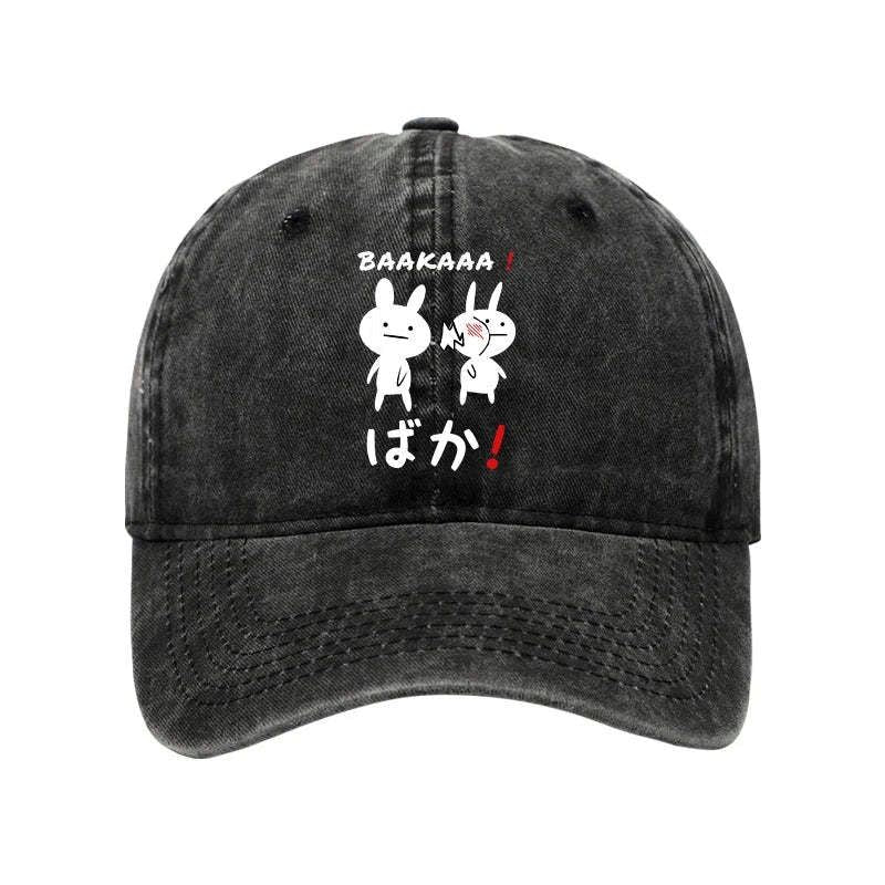 Kyoto-Lion Anime Baka Manga Slap Washed Cap
