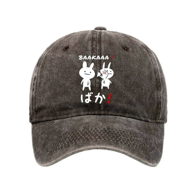 Kyoto-Lion Anime Baka Manga Slap Washed Cap