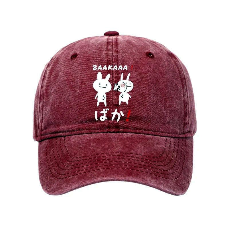 best seller japanese anime washed cap