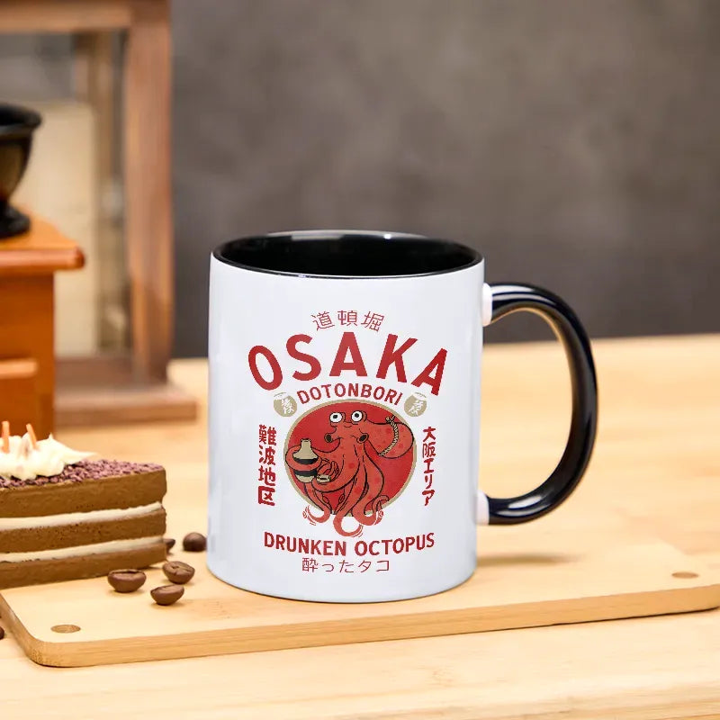 Kyoto-Lion Drunken Octopus Japan Mug