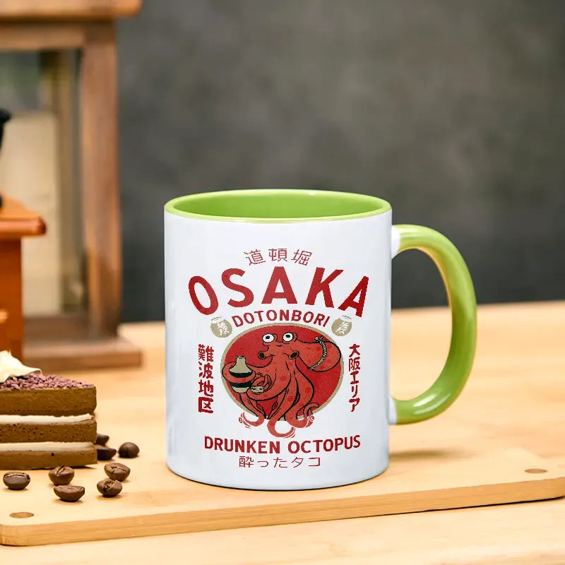 Kyoto-Lion Drunken Octopus Japan Mug