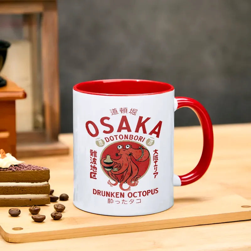 Kyoto-Lion Drunken Octopus Japan Mug