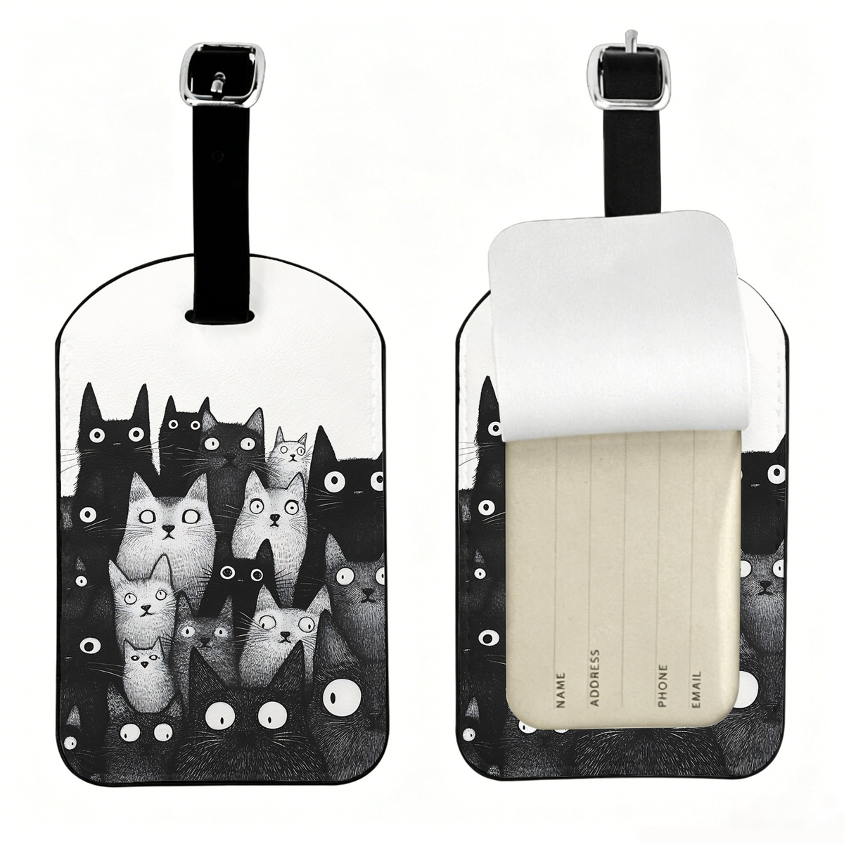Kyoto-Lion The Judgmental Stare Of Cats Luggage Tag