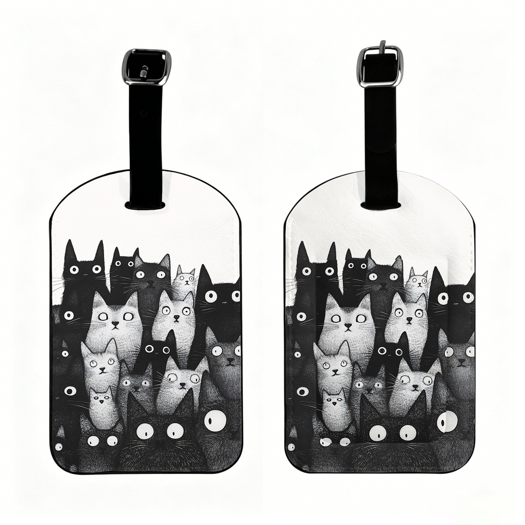 Kyoto-Lion The Judgmental Stare Of Cats Luggage Tag
