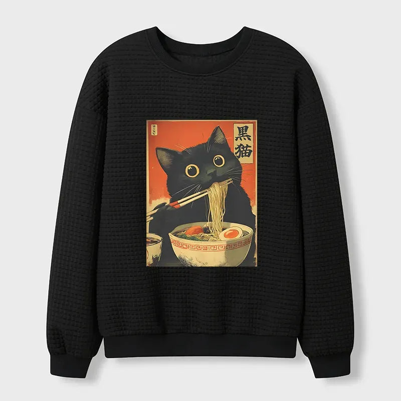 Kyoto Lion waffle sweatshirt for daily wear