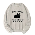 Unisex Washed Sweatshirt with Japanese Lion Art
