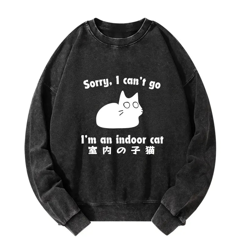 Kyoto-Lion Indoor Kitten Washed Sweatshirt