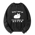 Kyoto-Lion Indoor Kitten Washed Sweatshirt