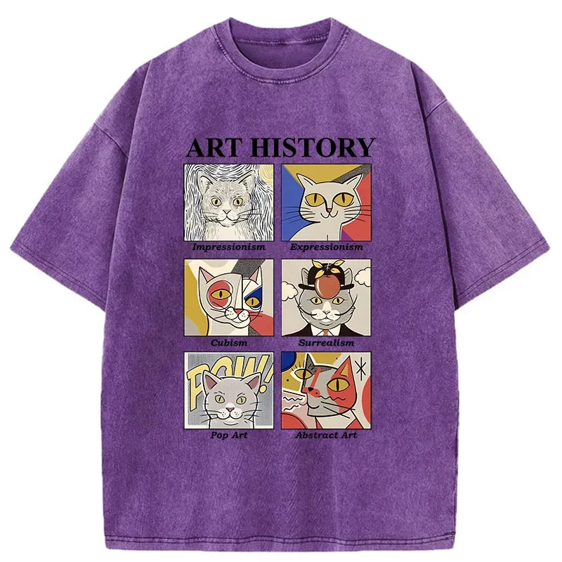 Japanese art history cat t-shirt