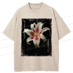 Kyoto-Lion The Flower That Bloomed In Vain Washed T-Shirt