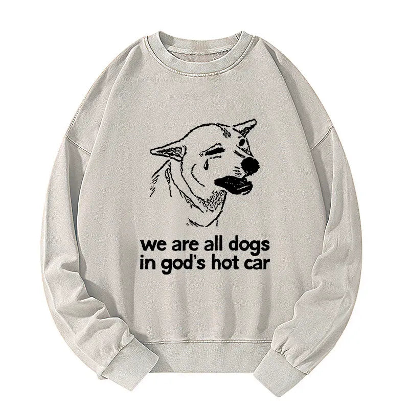 Japanese vintage wash sweatshirt for daily wear