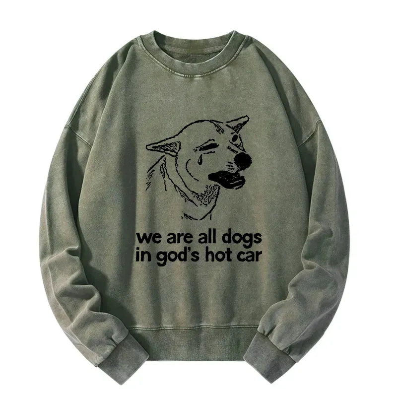 Japanese vintage wash sweatshirt for daily wear
