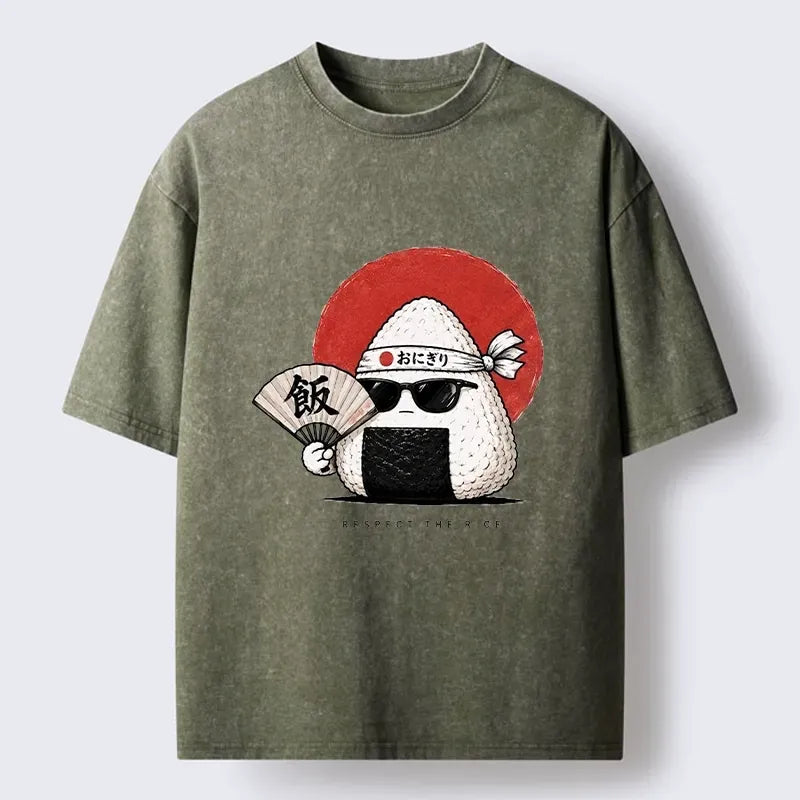 Japanese washed t-shirt for summer