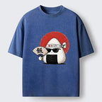 Kyoto-Lion Respect The Rice Ball Washed T-Shirt