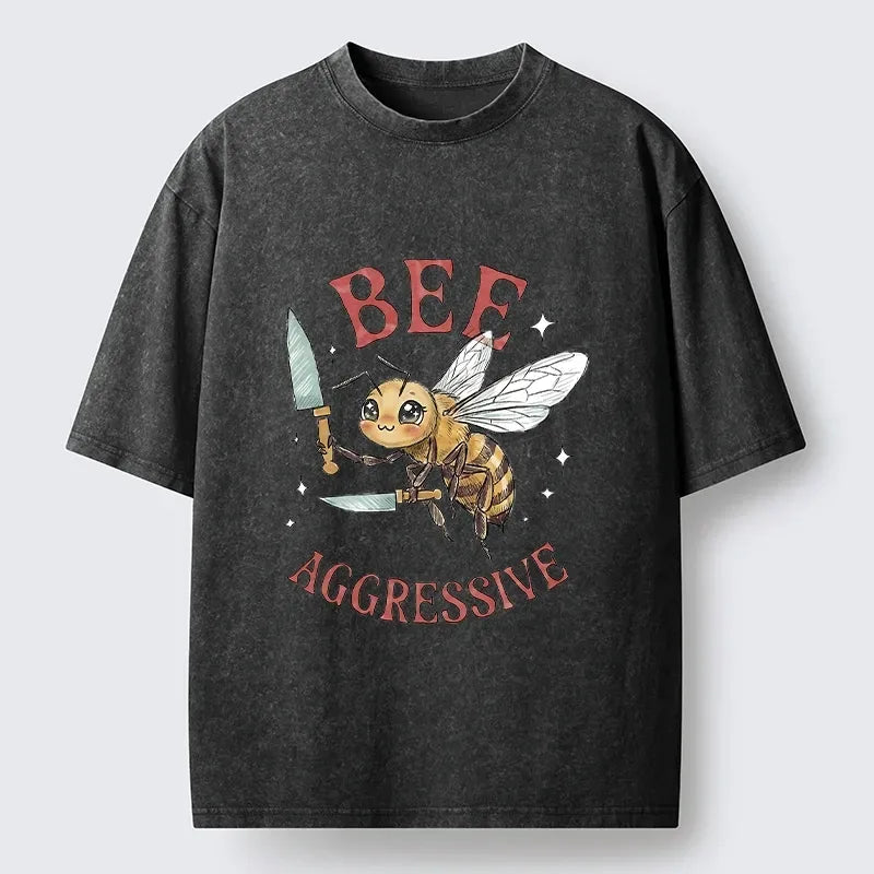 Japanese Vintage Washed T-Shirt for Streetwear