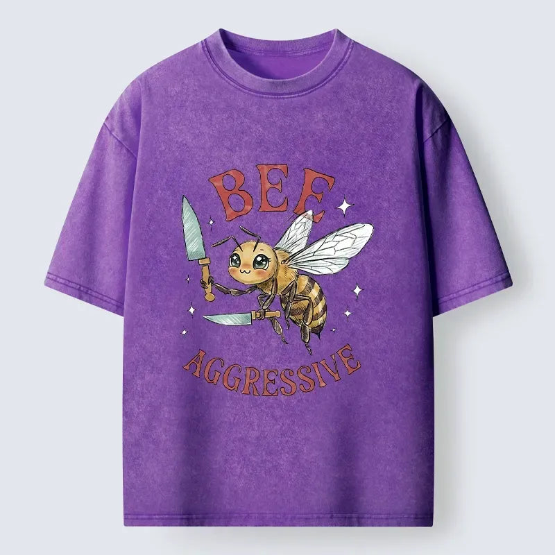 Japanese Vintage Washed T-Shirt for Streetwear