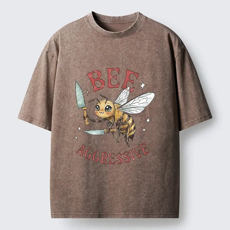 Japanese Vintage Washed T-Shirt for Streetwear