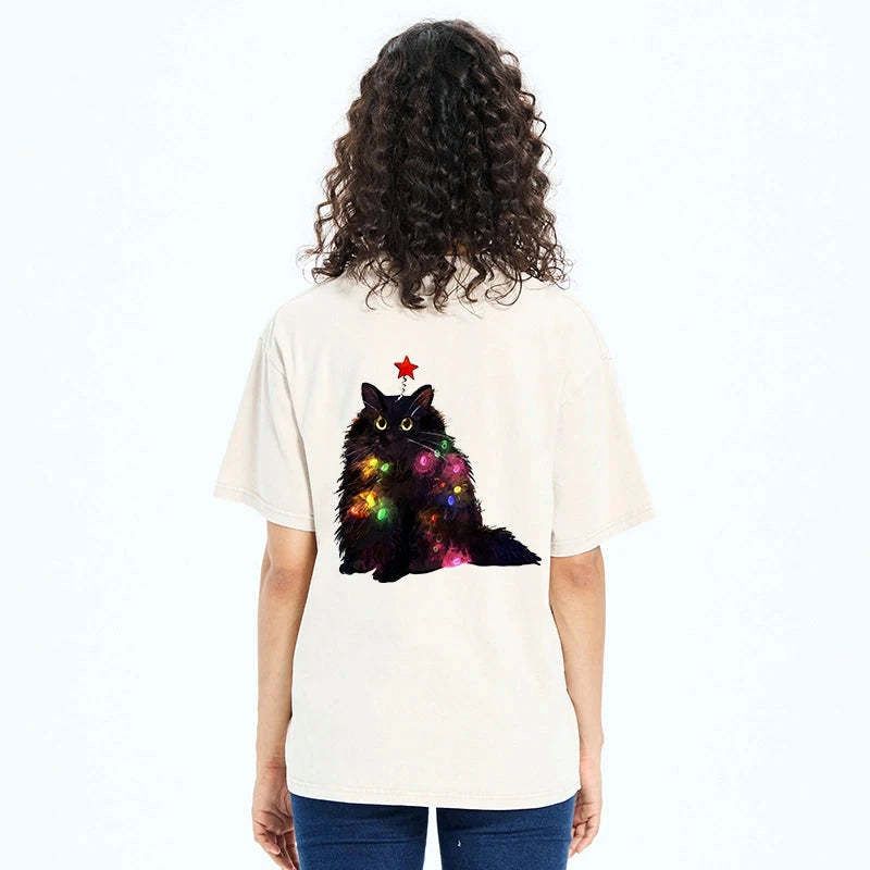 japanese christmas cat shirt on sale