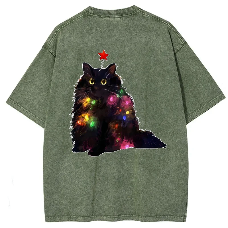 japanese christmas cat shirt on sale