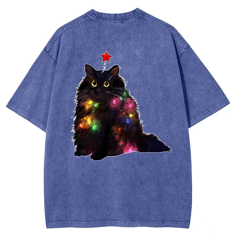 japanese christmas cat shirt on sale