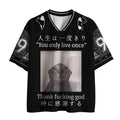 Melancholy Cat Mesh Jersey for Daily Wear