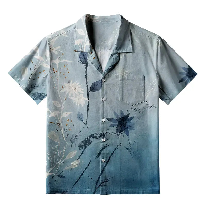 Serene Kyoto Lion Hawaiian Shirt Gift for Her
