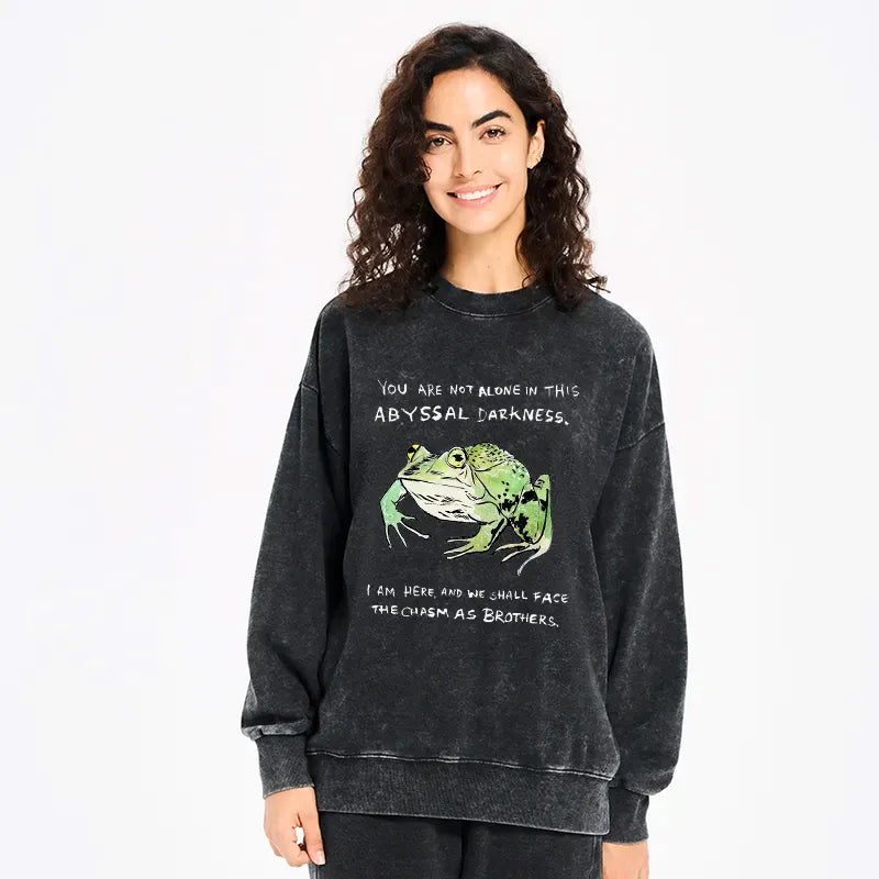 comfortable Japanese frog sweatshirt for gift