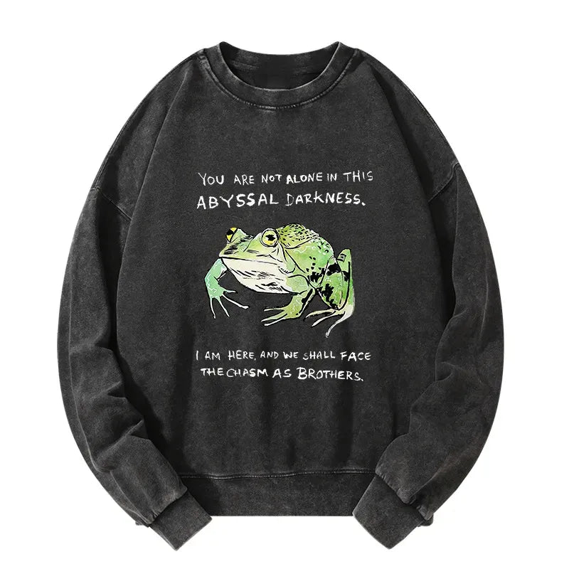 comfortable Japanese frog sweatshirt for gift