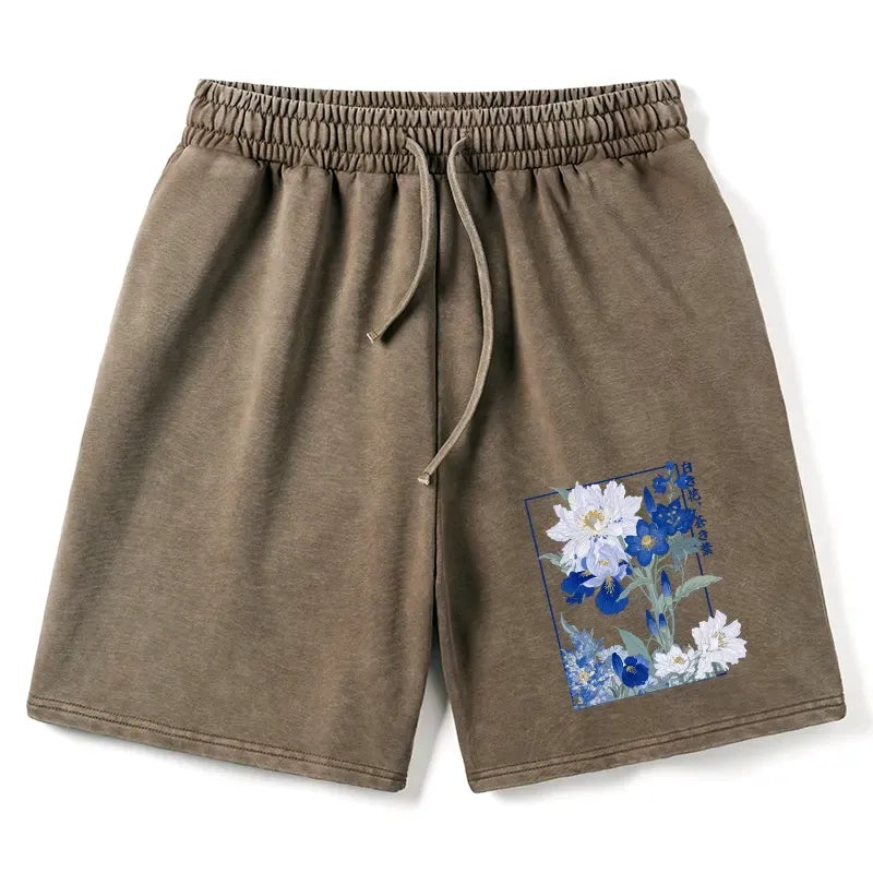 Kyoto Lion Blossoms Shorts Streetwear