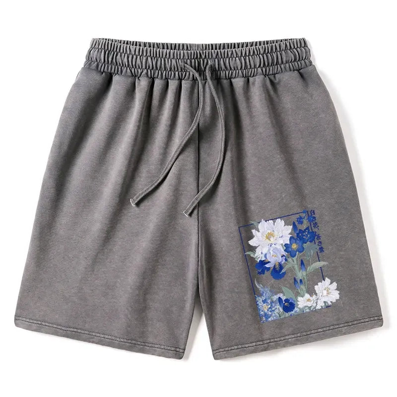Kyoto Lion Blossoms Shorts Streetwear
