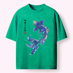 Vintage Washed Koi Tee for Vacation
