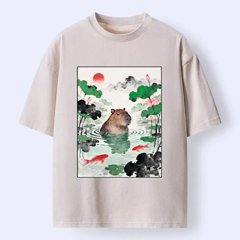 japanese vintage capybara tee summer