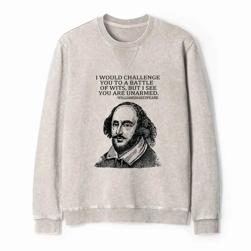 Kyoto-Lion Your Intelligence Is Inferior To Mine Washed Terry Sweatshirt