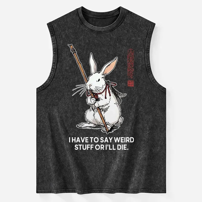 Best seller Japanese kanji rabbit tank top