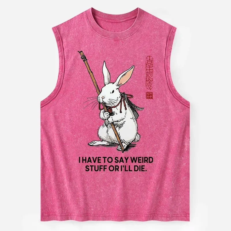 Best seller Japanese kanji rabbit tank top