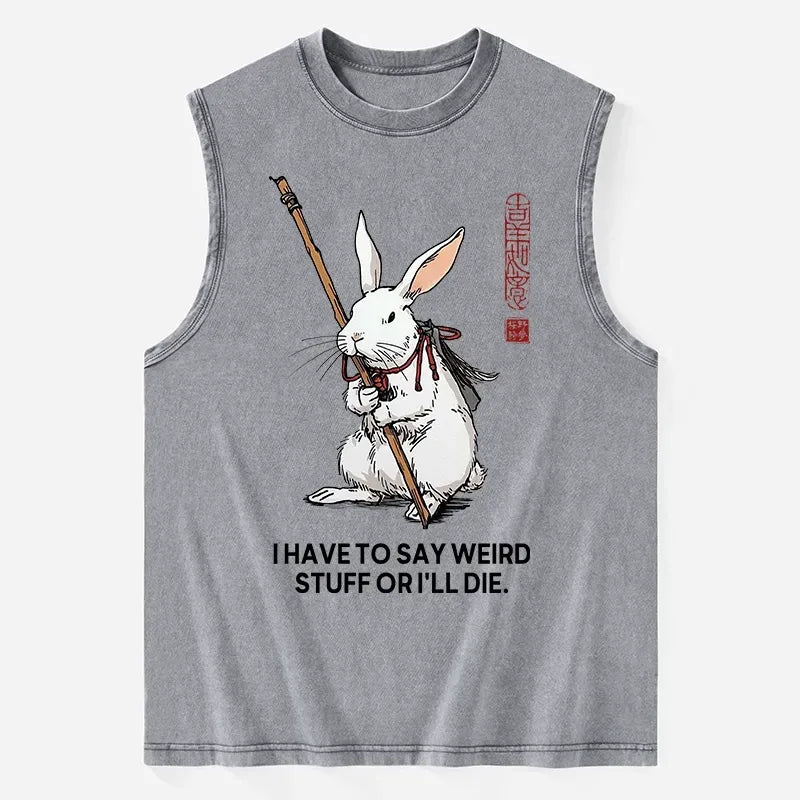 Best seller Japanese kanji rabbit tank top