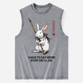 Best seller Japanese kanji rabbit tank top