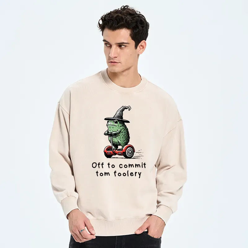 Frog Riding Balance Scooter Sweatshirt