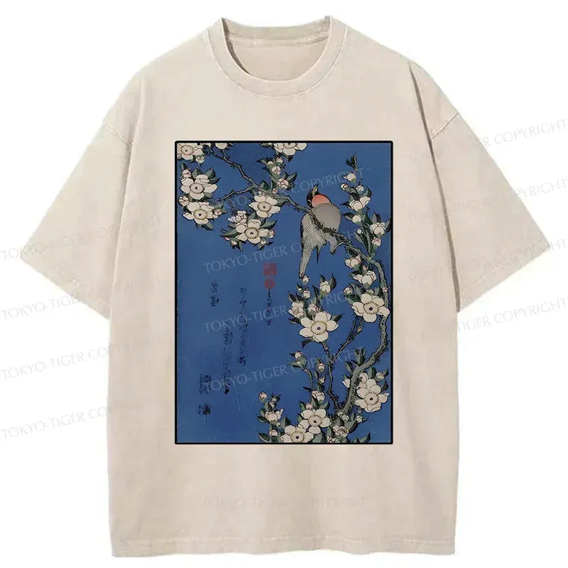 Japanese Woodblock Print T-Shirt for Streetwear