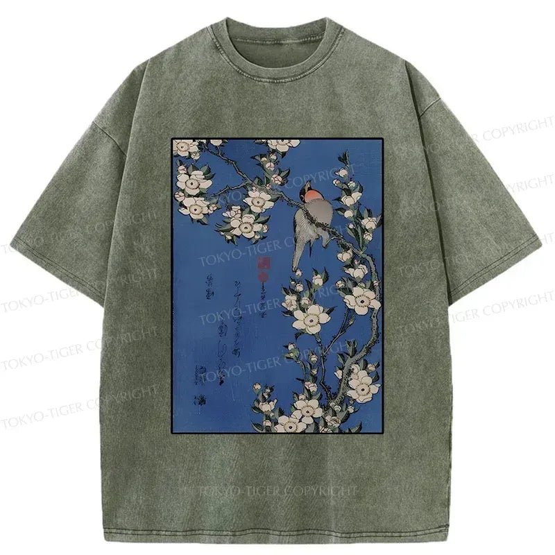Japanese Bird Art T-Shirt Best Seller