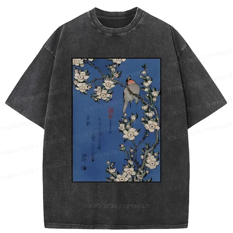 Japanese Bird Art T-Shirt Best Seller