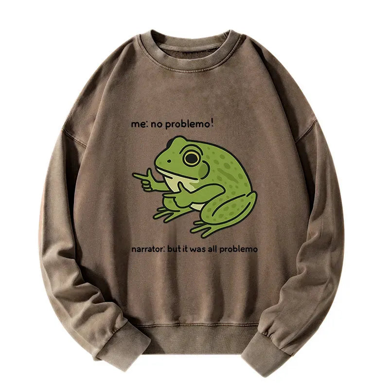 Stupid Frog Meme Sweatshirt for Daily Wear