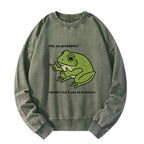 Japanese Washed Sweatshirt for Streetwear