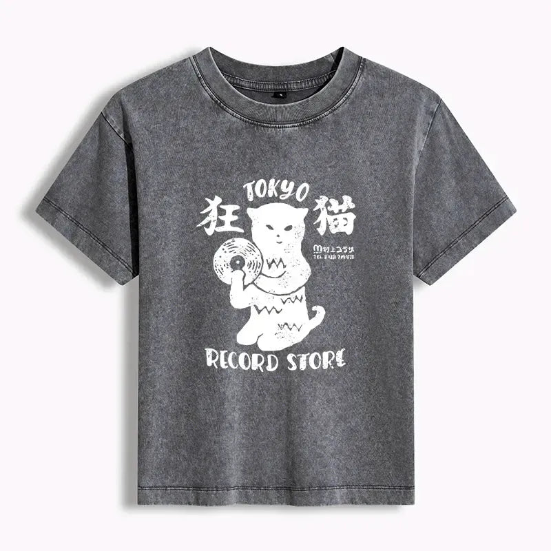 Japanese Cat T-Shirt for Women