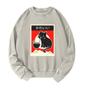japanese streetwear cat sweatshirt on sale