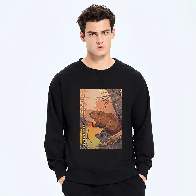 Japanese culture unisex sweatshirt for daily wear