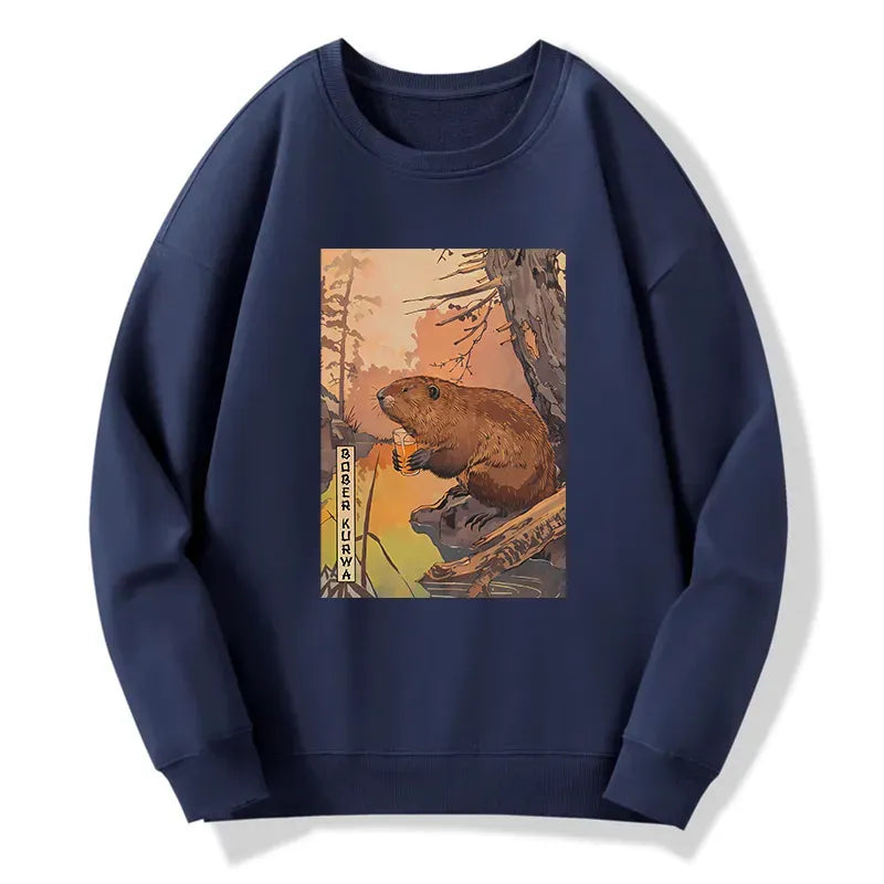 Retro Japanese sweatshirt on sale for men