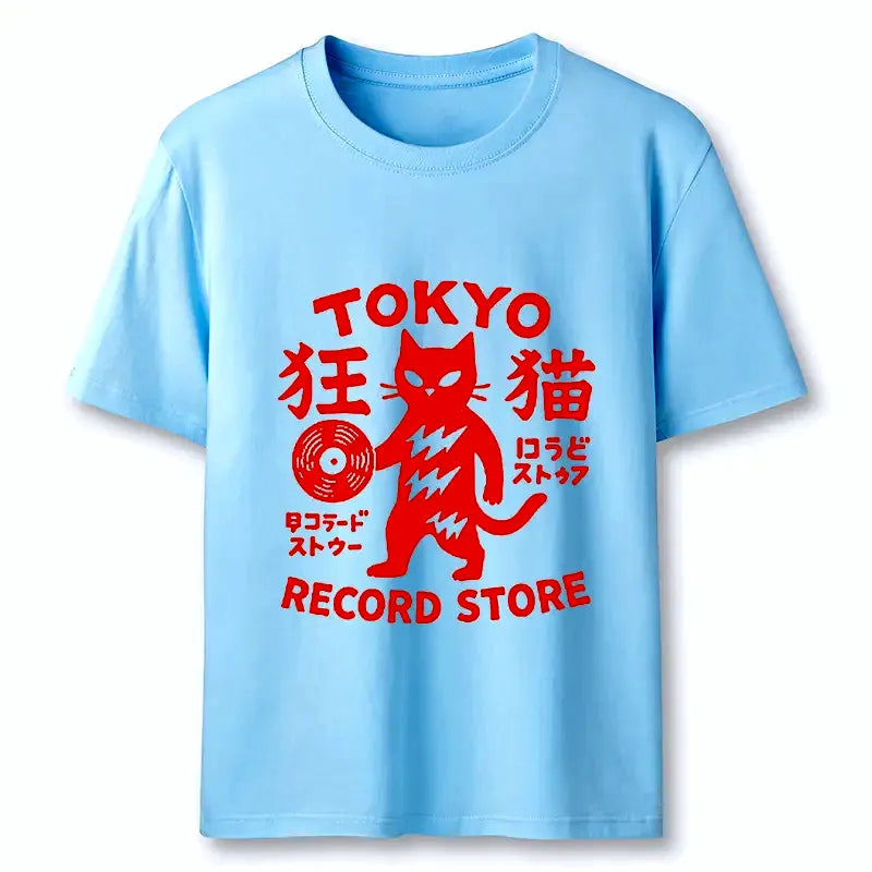 Japanese Cat T-Shirt for Everyday Wear