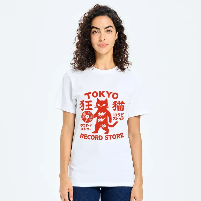Kyoto-Lion Japanese DJ Cat Classic T-Shirt
